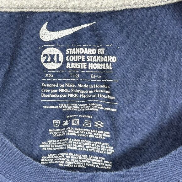 Nike Mens Vintage Paddle Faster I Hear Banjo Music Funny Tee Shirt Blue 2XL - Picture 5 of 5